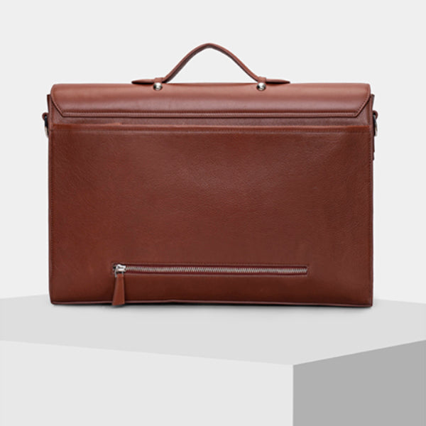  Brown Mens Leather Laptop Bag