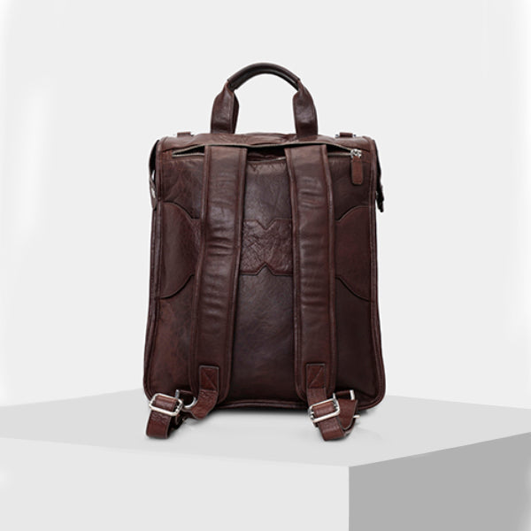 brown leather backpack USA