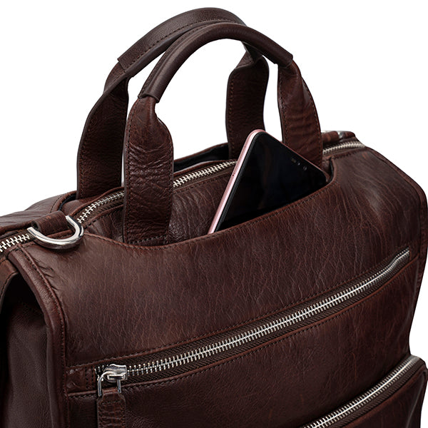 brown zipper backpack USA