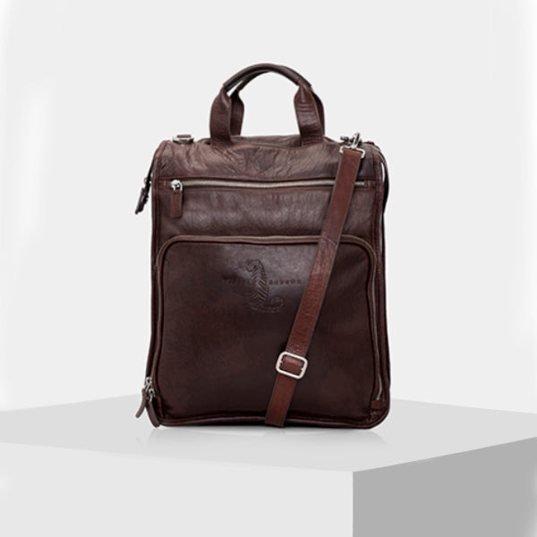 Genuine Brown Leather Backpacks