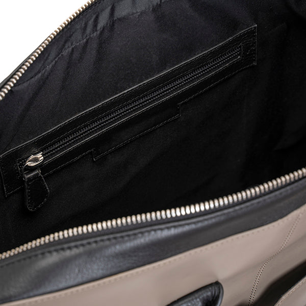 Grey and Black zipper Laptop bag USA
