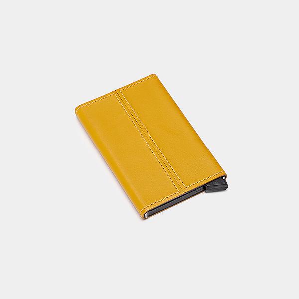 Yellow Leather card Case