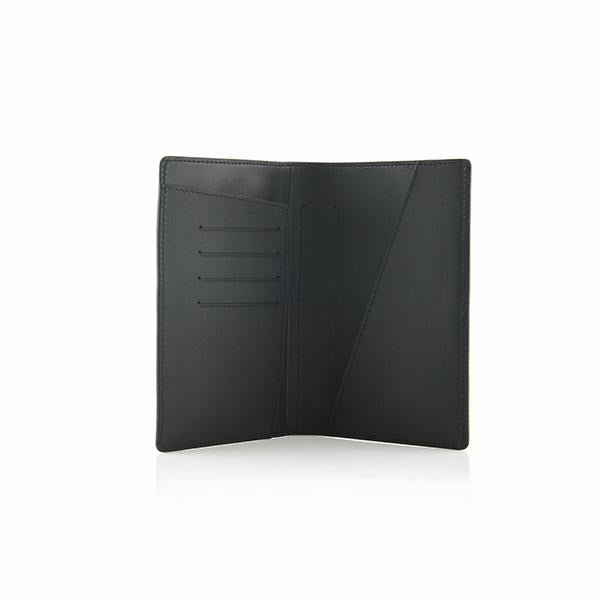 Black leather passport cover