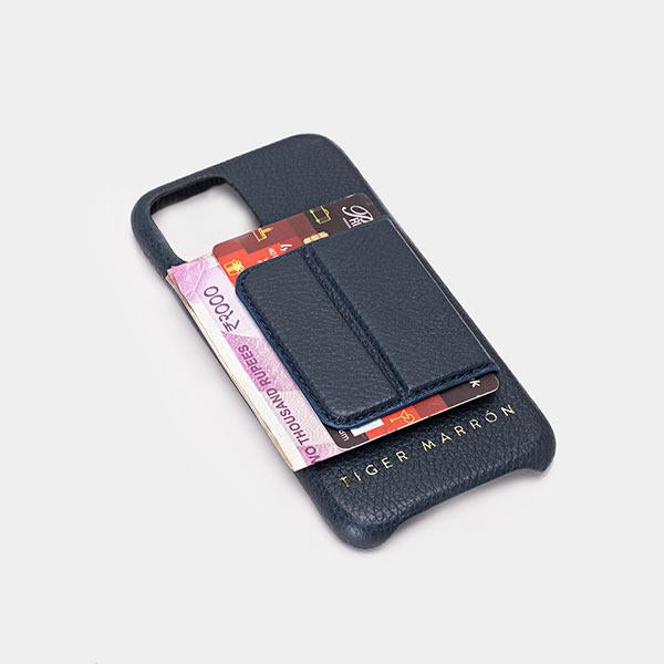 NAVY BLUE leather mobile cover