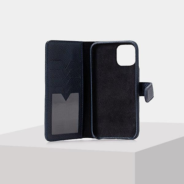 Navy blue Leather Flip Cell Phone Cases