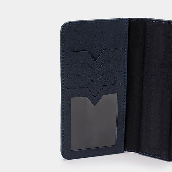 Navy blue Leather Mobile holder