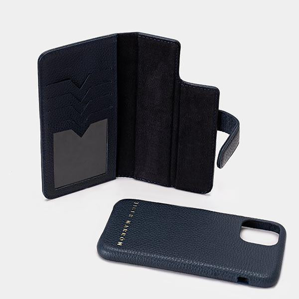 Navy blue Leather Mobile case