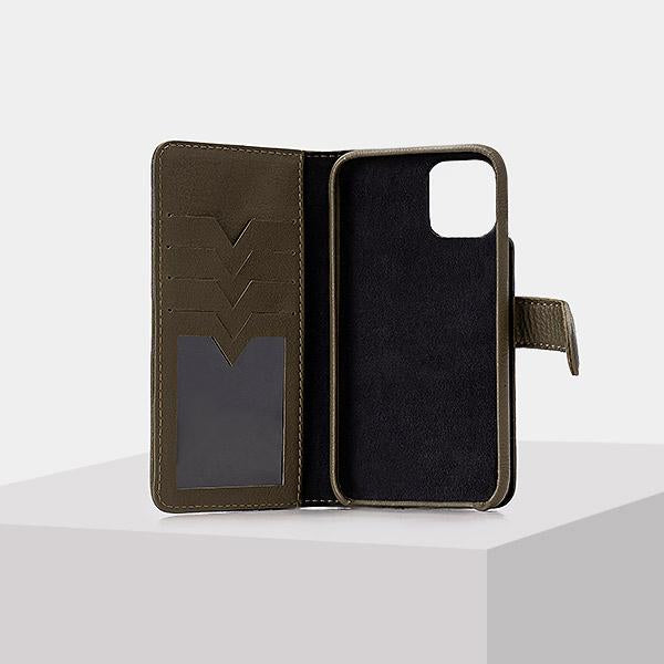 OLIVE GREEN Leather Mobile case