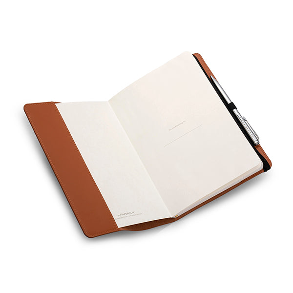 Clay Orange Leather notebook cover
