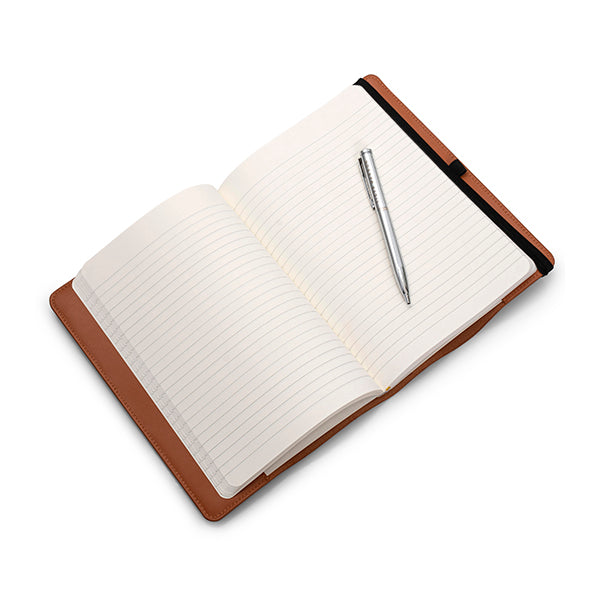 Clay Orange Leather notebook holder 