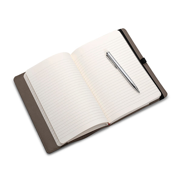 Grey Leather notebook holder