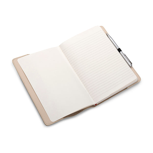 Cream Leather notebook cover