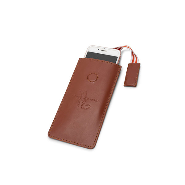 CLAY BROWN leather mobile cover