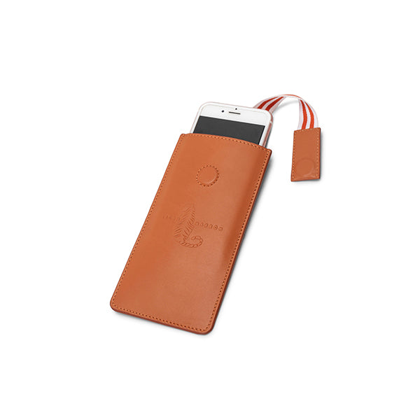 CLAY ORANGE leather mobile cover