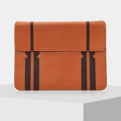 Luxury leather laptop sleeve for men in USA