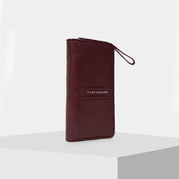 Burgundy Leather passport cover