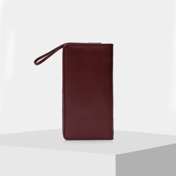 Burgundy Leather passport holder