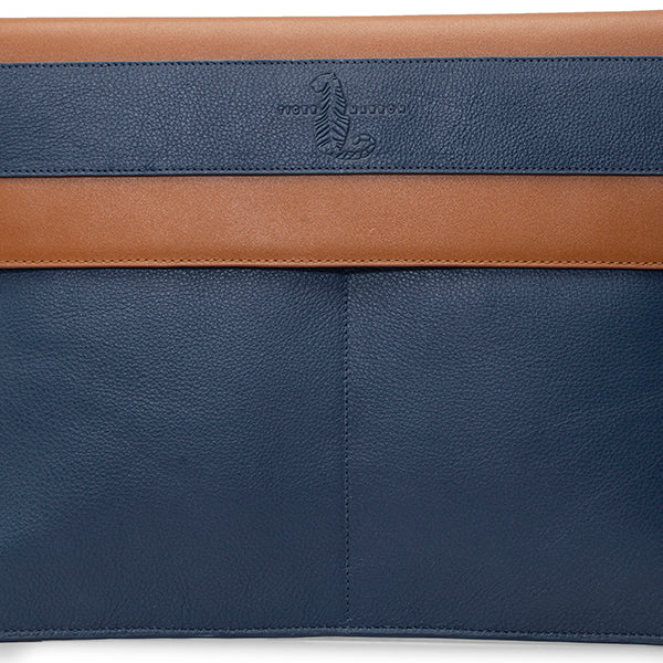 BLUE & TAN laptop carrying case USA
