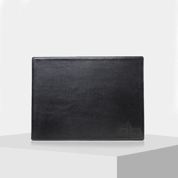 Black Leather Laptop Pad