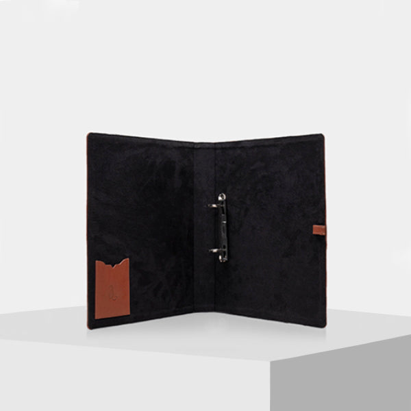 brown Leather paper organizer