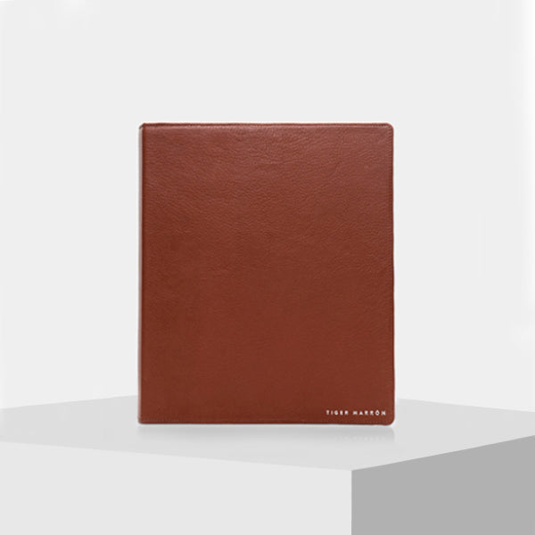 brown Leather paper organizer