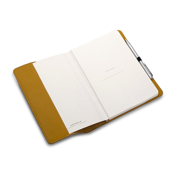 Mustard Yellow Leather notebook holder
