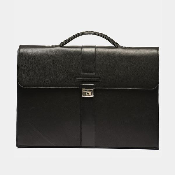Black Leather Laptop Bag USA