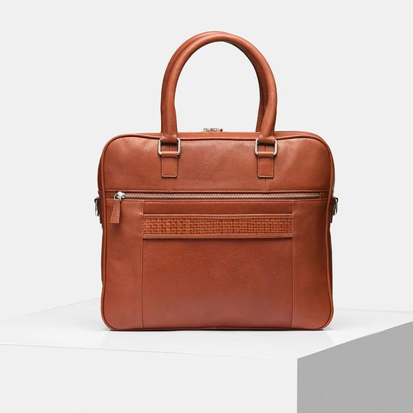 Brown Zipper Laptop Bag USA