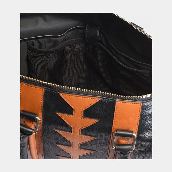 Black & Orange Zipped  Laptop Bag USA