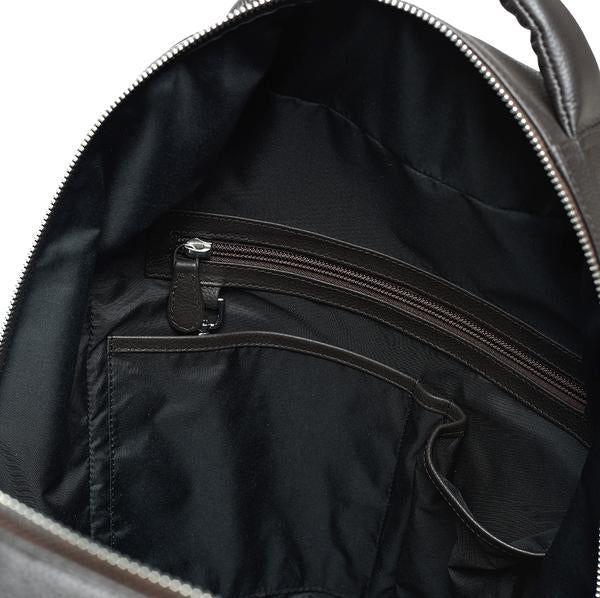 Dark Brown single zip closure Backpacks USA