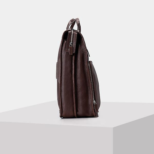 The Multitasker  - Brown Leather Backpacks USA