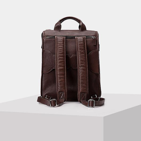 The Multitasker - Brown Leather Backpacks USA