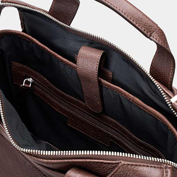 The Multitasker - Brown Zipper Backpacks USA