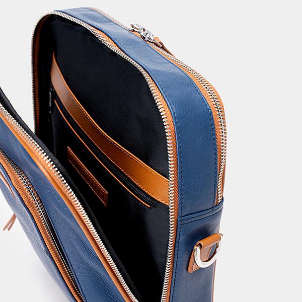 Blue & Orange Crossbody Zipper  Bag USA