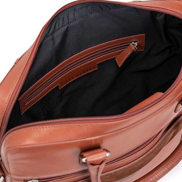 Zipped Laptop Bag - CLAY BROWN
