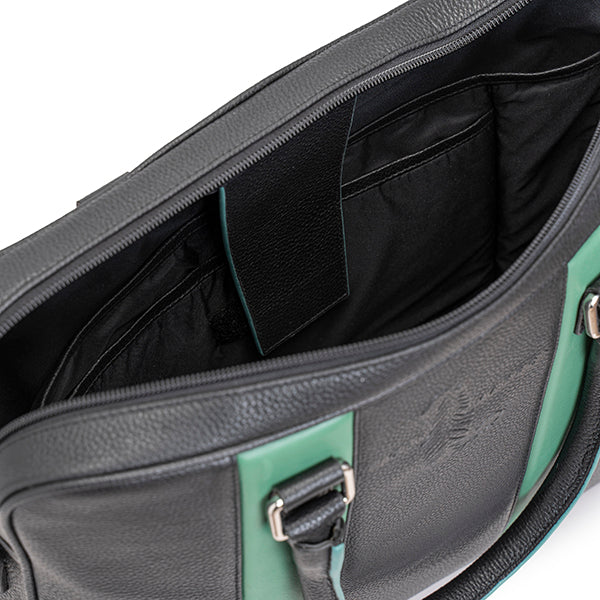 Zipper Laptop Bag USA - BLACK & GREEN