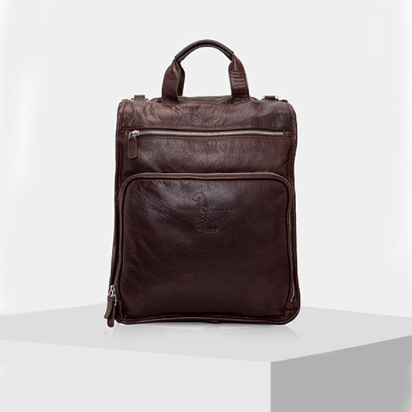 The Multitasker - handmade leather backpack