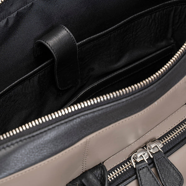 Grey and Black zipped Laptop bag USA