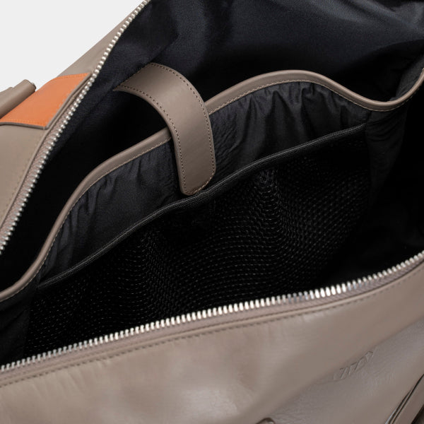 Grey and Orange zipper Laptop bag USA