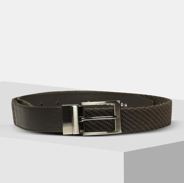 dark brown leather belt 