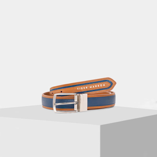 BLUE & TAN designer belt