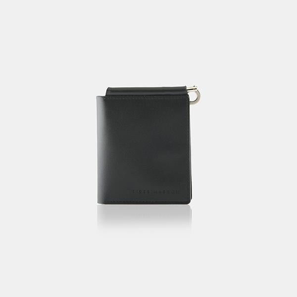 Mcm (Black Money Clip Wallet in Tivitat Leather)