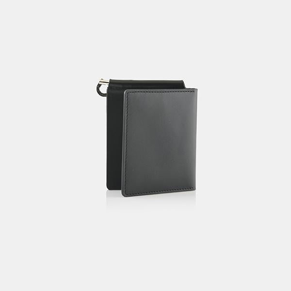 Money Clip Wallet - Coral Black – Leather Works Minnesota