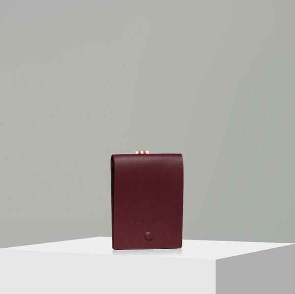 Burgundy Leather Mens Bifold Wallet 