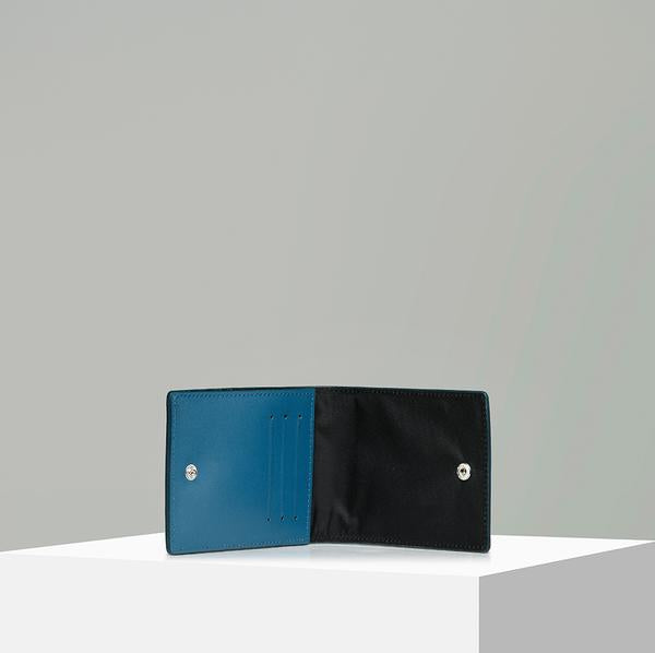 teal leather wallet men