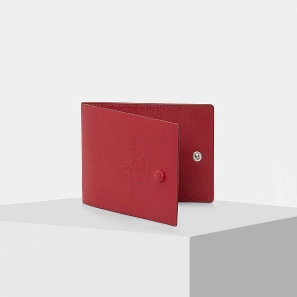 Genuine Leather Wallet - Red