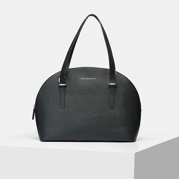 designer leather tote bags - Navy Blue