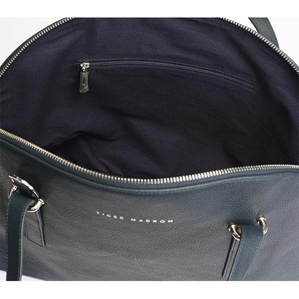Navy Blue Tote zipper Bag USA
