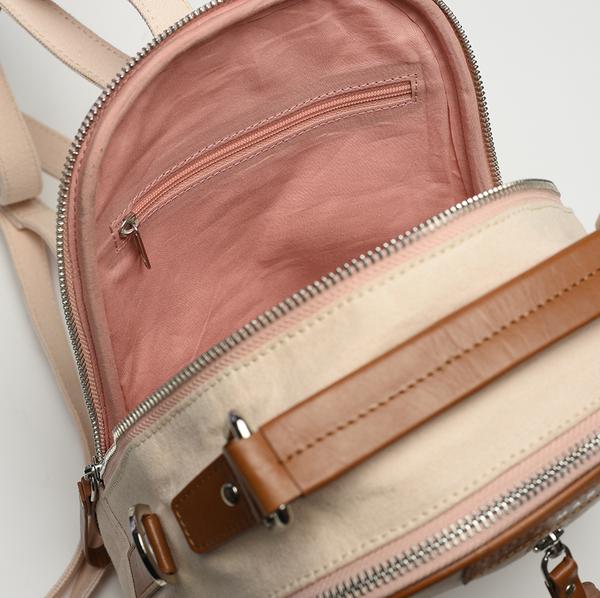 Pink & Tan Interior Pocket Backpacks USA
