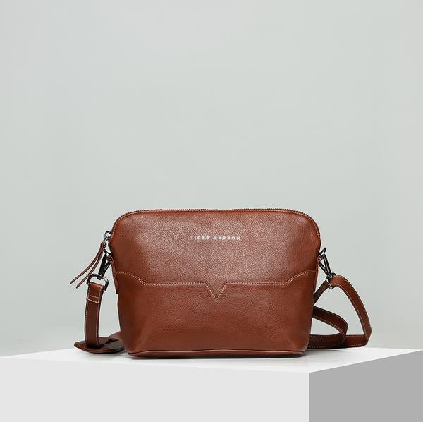 Brown Leather Crossbody Bag for ladies